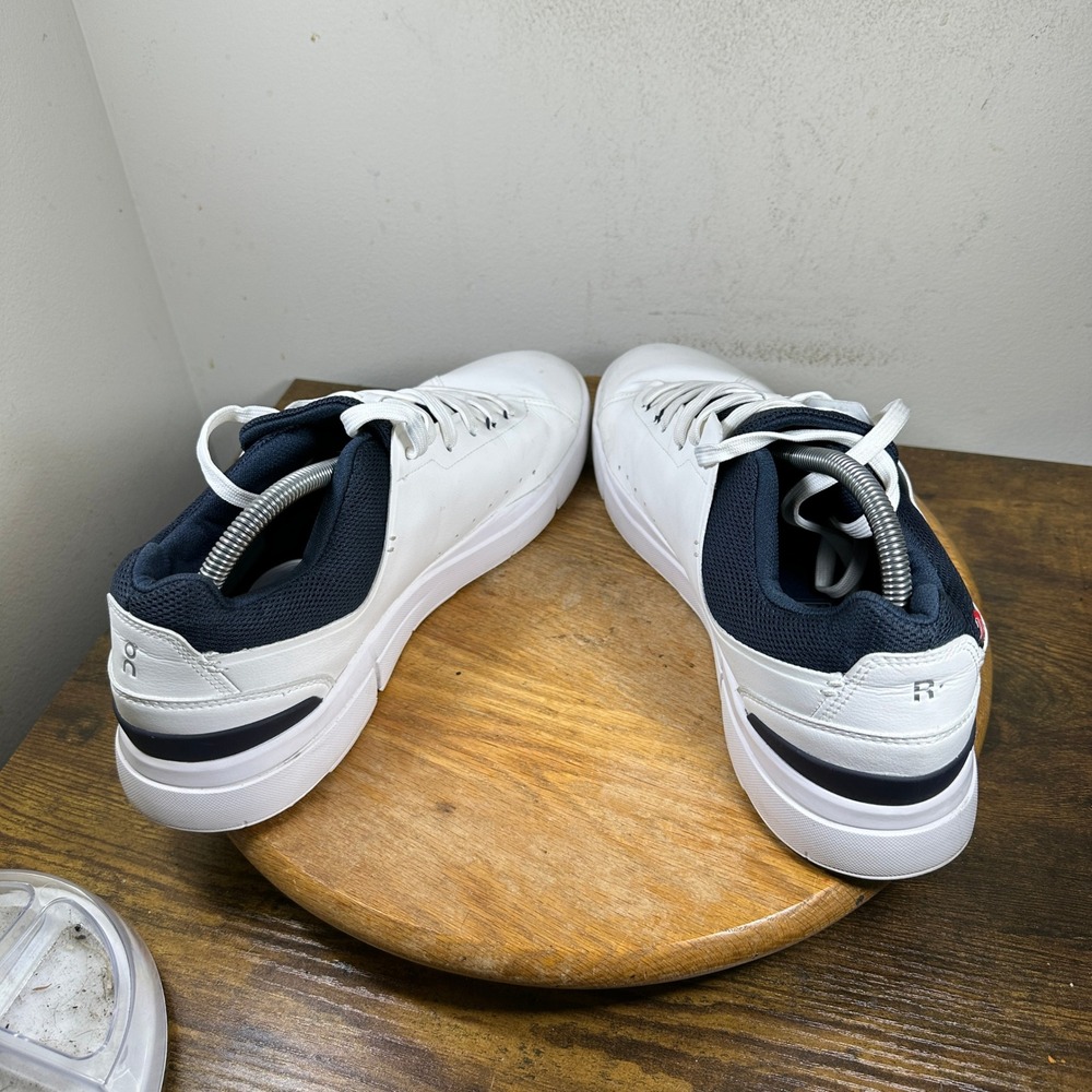 On Running The Roger Advantage White Navy Mens Sneakers 48.99456 Size 11 - Picture 7 of 8